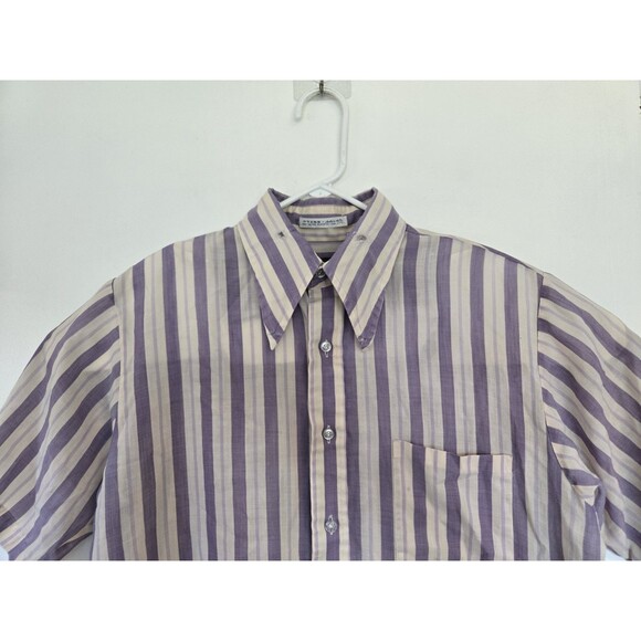 VTG Puritan Shirt Mens M 15.5 Press Saver Short Sleeve Rockabilly Bowling 60s - Picture 2 of 8